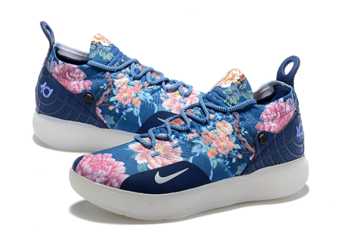 Nike KD 11 Floral Blue Multicolor - Click Image to Close